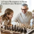 thumbnail image 5 of Wegiel Legate Luxury Wooden Chess Set for Adults - Handcrafted from Premium Beech and Birch Wood - Unique Folding Design with Chess Piece Storage, 5 of 7