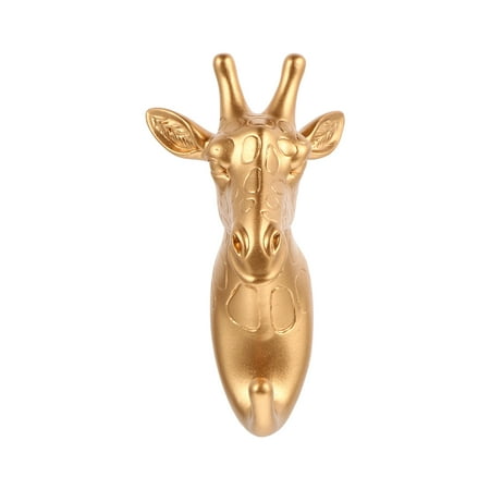 

1pc Creative Retro Hooks Giraffe Head Shape Hanger Home Living Room Craft Decor