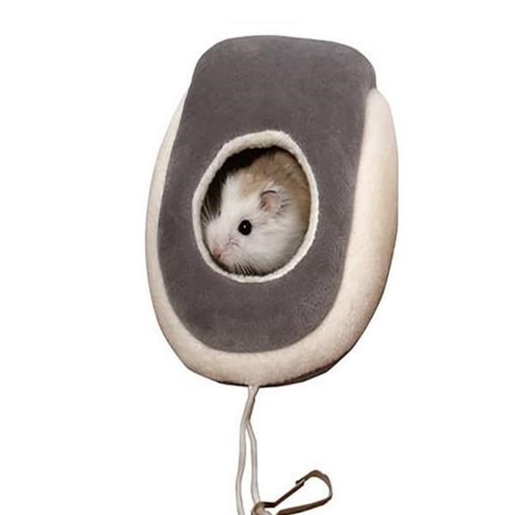Mouse-Shaped Plush Pet Bed for Small Animals – Soft Washable Cushion, Secure Enclosed Design, Cozy Nest for Hamsters, Cats, Small Dogs, Space-Saving Home Decor