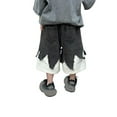 thumbnail image 2 of MKHSQHDG Black Shorts Boys 10-12 Boy's Summer Style Casual Loose Fitting Denim Shorts Boys Swim Shorts Size 10-12 7-8 Years, 2 of 9