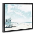 thumbnail image 2 of Stupell Industries Rustic Lodge Blue Beach Station Black Floating Frame Canvas Art, 21 x 17, by Kim Curinga, 2 of 8