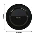 thumbnail image 2 of Efavormart 6 Pack | 13" Black Round Acrylic Plastic Charger Plates, Dinner Party Table Decor, 2 of 10