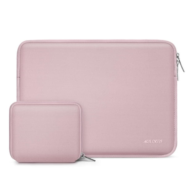 Funda para portátil MOSISO de 15 pulgadas para MacBook Air/Dell XPS 15, rosa