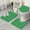 Green Bigfoot And, variant on Brown Bigfoot and Tree Pattern Bathroom Rugs Sets 3 Piece,Toilet Cover Set,Absorbent Non Slip Bathroom Mats Sets with U-Shaped Contour Rug Toilet Rug Set