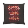 thumbnail image 2 of Ahgly Company Neon Neon Outdoor Throw Pillow, 18 inch by 18 inch, 2 of 6