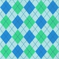 thumbnail image 1 of Ahgly Company Tapis d'Intérieur Lavable en Machine Carré Bleu Transitionnel, 6 Pieds Carré, 1 of 7