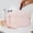 Pink, variant on Women's Solid Color wristband Wallet, Nylon Quilted Wallet with Zipper Purse Credit Card Holder Phone Organizer, For Travel, Shopping, Daily Commuting