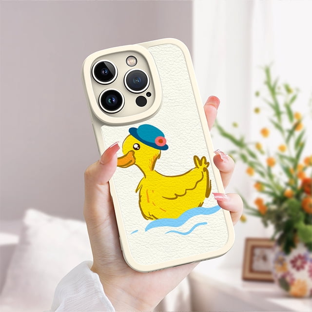 Agregue un toque de alegría a su iPhone con una funda de teléfono de TPU con patrón de dibujos animados duradera y elegante