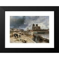 thumbnail image 2 of Johan Barthold Jongkind 14x11 Black Modern Framed Museum Art Print Titled - Notre-Dame Vue Du Quai De La Tournelle (1852), 2 of 5