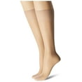 thumbnail image 4 of Hanes  Silk Reflections Sheer Knee Highs Reinforced Toe (2 Pack) (Women's), 4 of 4