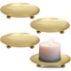 thumbnail image 1 of Juego De 4 Piezas Doradas, Porta Velas, Base para Velas Largas, Añadir Elegancia a Cualquier Decoración; Ideal para Bodas, Cenas Románticas y Celebraciones Navideñas, 6.8 Cm(Dorado), 1 of 7