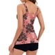 thumbnail image 3 of Traje de baño de 2 piezas para mujer qucoqpe, conjunto de tankini con pantalones cortos tipo bóxer, traje de baño de control adelgazante., 3 of 5