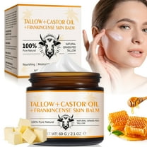 HYLLai Tallow & Frankincense Cream – Castor Oil Moisturizer for Face & Body – Strengthens Skin Barrier, 60g