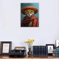 thumbnail image 6 of MUDKET Leopard Canvas Wall Art, King Crown Leopard Wall Pictures for Living Room, Framed Leopard Wall Paintings Prints, Luxury Animal Wall Decor for Home 12"L x 8"W, 6 of 9