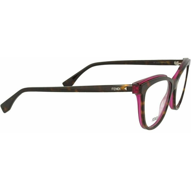 Fendi Eyeglasses Frame Women's FF-0255 086 Dark Havana 53-16-140