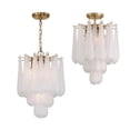 thumbnail image 5 of OLL-6004-AG-CL Crystorama Lighting Ollie - 4 Light Pendant-19.25 Inch Tall and 14.25 Inch Wide-Aged Brass Finish-Clear Glass Color, 5 of 9
