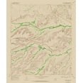 thumbnail image 2 of USGS 15x17 Gold Ornate Wood Framed with Double Matting Museum Art Print Titled - Busher Canyon Texas Quad - USGS 1968, 2 of 4