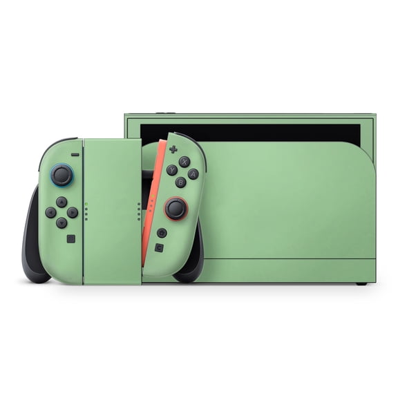 DesignSkinz Pretty Green Pastel Color Full-Body Skin Decal Wrap Cover for Nintendo Switch 2