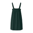 thumbnail image 6 of Ovbmpzd Army Green Casual Summer Dresses for Women Mini Comfy Loungewear Slip Dresses Sleeveless Casual Dresses With Pockets,XL, 6 of 6