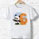 thumbnail image 4 of 2024 Feliz Cumpleaños Panda Número 1-9 Impresión Niños Camiseta Niño Niño Niña Ropa Verano Algodón Camiseta Linda Dibujos Animados Camiseta Bebé, 4 of 5