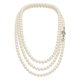 thumbnail image 3 of Set Collar Triple Aretes Pulsera Zvezda Plata 0.925 Mujer crema Unitalla, 3 of 4
