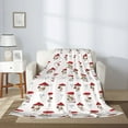 thumbnail image 2 of Sikiie Different Mushrooms Cozy Flannel Fleece Throw Blanket: Lightweight & Thick for All Seasons - Perfect for Women, Men, & Kids"80"x60", 2 of 6