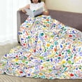 thumbnail image 6 of Honeii Education And Science Print Fleece Blanket - Throw Blanket for Bed, Sofa, Couch, Camping, and Travel , Microplush Ultra Soft Warm Blanket-50"x40", 6 of 7