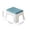 Blue, variant on Step Stool With Backrest, Low Plastic Stool for Shoe Changing and Bathroom, Small Stool for Home Use, Lightweight Non-Slip Foot Stool for Adults and Kids