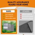 thumbnail image 4 of Sdstone Grisham Deluxe 36'' x 80'' Steel Security Door, 310-Black, 4 of 7