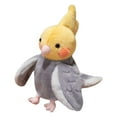 thumbnail image 1 of Siruishop Marionnette à Main Perroquet 20 cm Peluche pour Raconter une Histoire Jeu de Rôle Préscolaire Jaune et Gris, 1 of 8