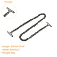 thumbnail image 2 of Uxcell Iron Flat Chain Strap, 35" Handbag Purse Chain Strap DIY Bag Replacement, Dark Grey, 2 of 6