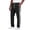 Black, variant on Men's Sweatpants Baggy Wide Leg Open Bottom Casual Lightweight Jacquard Textured Track Pants Workout Side Stripes Gym Joggers with Drawstring Size 3XL White