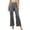 Dark Gray, variant on Womens Pants High Waisted Control Trousers with Pleated Design Layered Casual Style for Tunic Tops Straight Leg Pants Women Black,S