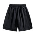 thumbnail image 5 of DDAPJ pyju Baggy Shorts for Men Drawstring Casual Hiking Shorts Lightweight Quick Dry Athletic Work Shorts with Pockets Black XXXXL, 5 of 9