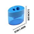 thumbnail image 3 of Coollooc Pencil Sharpeners with Lid, Color Random Pencil Sharpeners Manual, Dual Holes Compact Colored Handheld Pencil Sharpener for Adults Home Office(A), 3 of 7