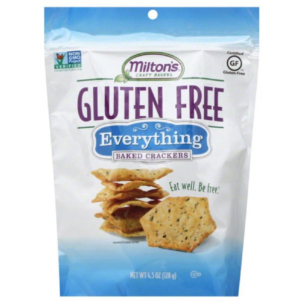 Miltonâ s gluten free everything baked crackers, 4.5 oz, (pack of 12