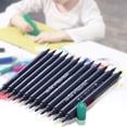 thumbnail image 2 of 12/24/36Colors Watercolor Ink Waterproof 2-Head Art Drawing Marker Pens for Student, 2 of 7