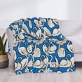 thumbnail image 3 of Fuzoiu Swan Birds Print Flannel Blanket,Throw Blanket,Flannel Home Decor,Fleece Bed Blankets,Cozy Soft Blanket for Bed, Sofa, Camping, and Travel-60"x50", 3 of 6