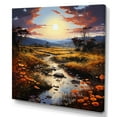 thumbnail image 2 of Designart "River'S Neo Expressionistic Harmony I" Neo-Expressionism Canvas Art Print, 2 of 7