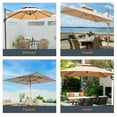 thumbnail image 4 of ACEGOSES Outdoor Patio 6.5x6.5ft Deck Market Umbrella, Outside Table Umbrellas With Non-Fading Polyester canopy,Red, 4 of 6