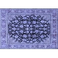 thumbnail image 1 of Ahgly Company Machine Washable Indoor Rectangle Persian Blue Traditional Area Rugs, 5' x 8', 1 of 4