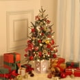 thumbnail image 3 of Árbol de Navidad GAOMON de 90 cm con base de alce y 70 luces LED, 3 of 9