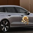 thumbnail image 5 of Ankereame Gold Rose Car Decals - Waterproof Stickers for Bathroom Tiles, Scratch Cover, Decorative Auto Body Stickers, 5 of 6