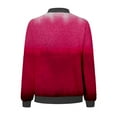 thumbnail image 5 of Lisingtool Winter Coats for Women Coat for Womens Suitable Daily Jackets Lightweight Zip up Jacket Floral Print Coat Stand Collar Short Sports Outwear Womens Tops Hot Pink, 5 of 5