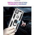 thumbnail image 3 of Grade Drop Impact for Moto One 5G Ace Case Motorola One 5G Ace G 5G Case 360 Metal Rotating Ring Kickstand Holder  Heavy Duty Shockproof Case for One 5G Ace Phone Case (Silver), 3 of 9