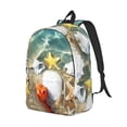 thumbnail image 4 of Geaub seashell on the beach durable canvas backpack: stylish, lightweight, and spacious with adjustable straps, 4 of 7