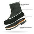 thumbnail image 4 of NORTIV 8 Men's Snow Boots Insulated Waterproof Rugged Duty Outdoor Winter Boots, 4 of 5