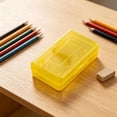 thumbnail image 5 of Large Capacity Stackable Translucent Plastic Pencil Case Box with Snap‑Tight Locking Lid, Multipurpose Desktop Storage Organizer Container for Pens Pencils Markers Erasers Scissors Craft Supplies, 5 of 5