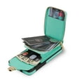 thumbnail image 5 of Samsung Galaxy S20 Case with Card Holder for Women Phone Case Wallet with Strap Credit Card Slots Crossbody Strap with Kickstand Zipper Shockproof Case For Samsung Galaxy S20,Mint, 5 of 10