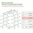 thumbnail image 6 of Metal Pergola Arbor - Freestanding Garden Arch For Climbing Plants, Outdoor Wedding Decor (4.6ft Wide), 6 of 15